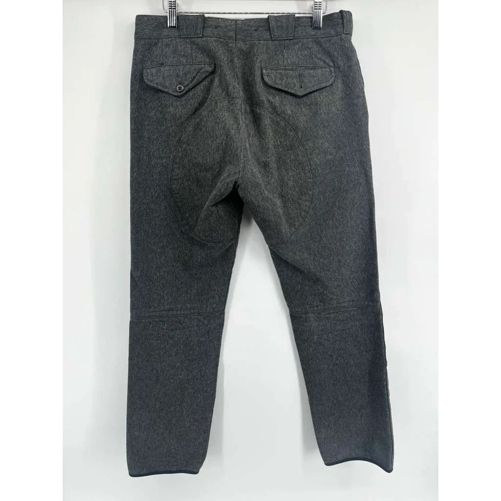 Vintage Polo Ralph Lauren Modern GI Pants Twill Weave Gray Rib Cotton Size 32x32